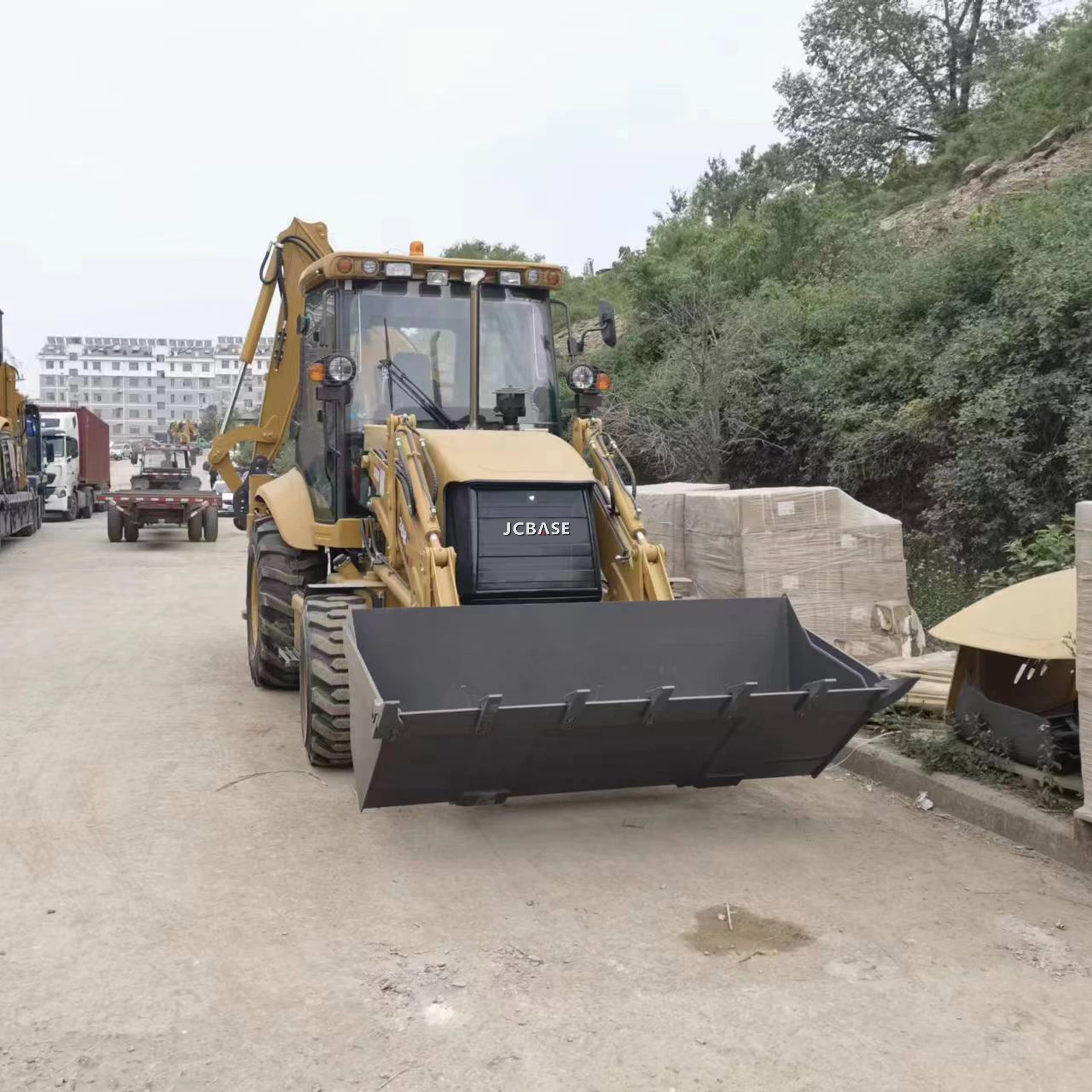 JCBASE Jc388 8.2ton 38kn 75kw Road Machinery Chinese Cheap Price Machine Small Mini Backhoe Loader Excavator