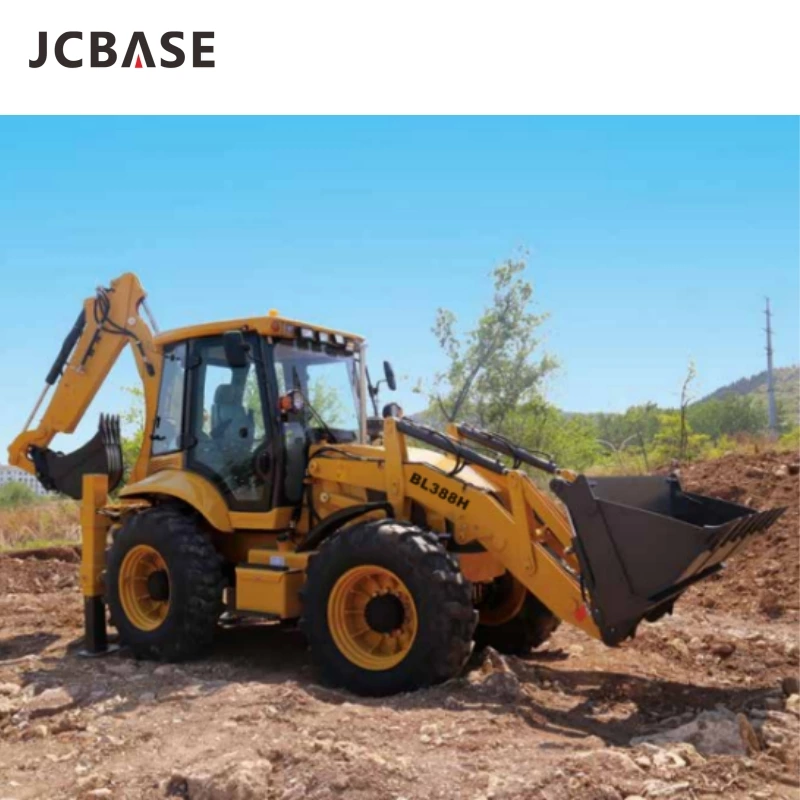 JCBASE Backhoe Loader BL388H 10050kg with Weichai Engine 75kw 2200rpm