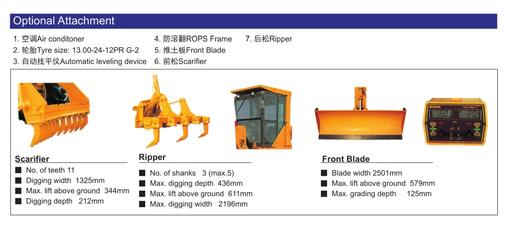 JCBASE Motor grader MG719 15600kg with Dong Feng Cummins Engine