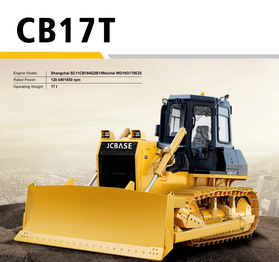 JCBASE Crawler Bulldozer CB17T With Shangchai Weichai Engine 17ton