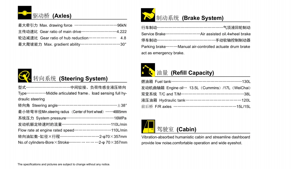 JCBASE Wheel Loader WL937H 10200kg with Weichai Engine 92kw/2200rpm 1.7m³ capacity