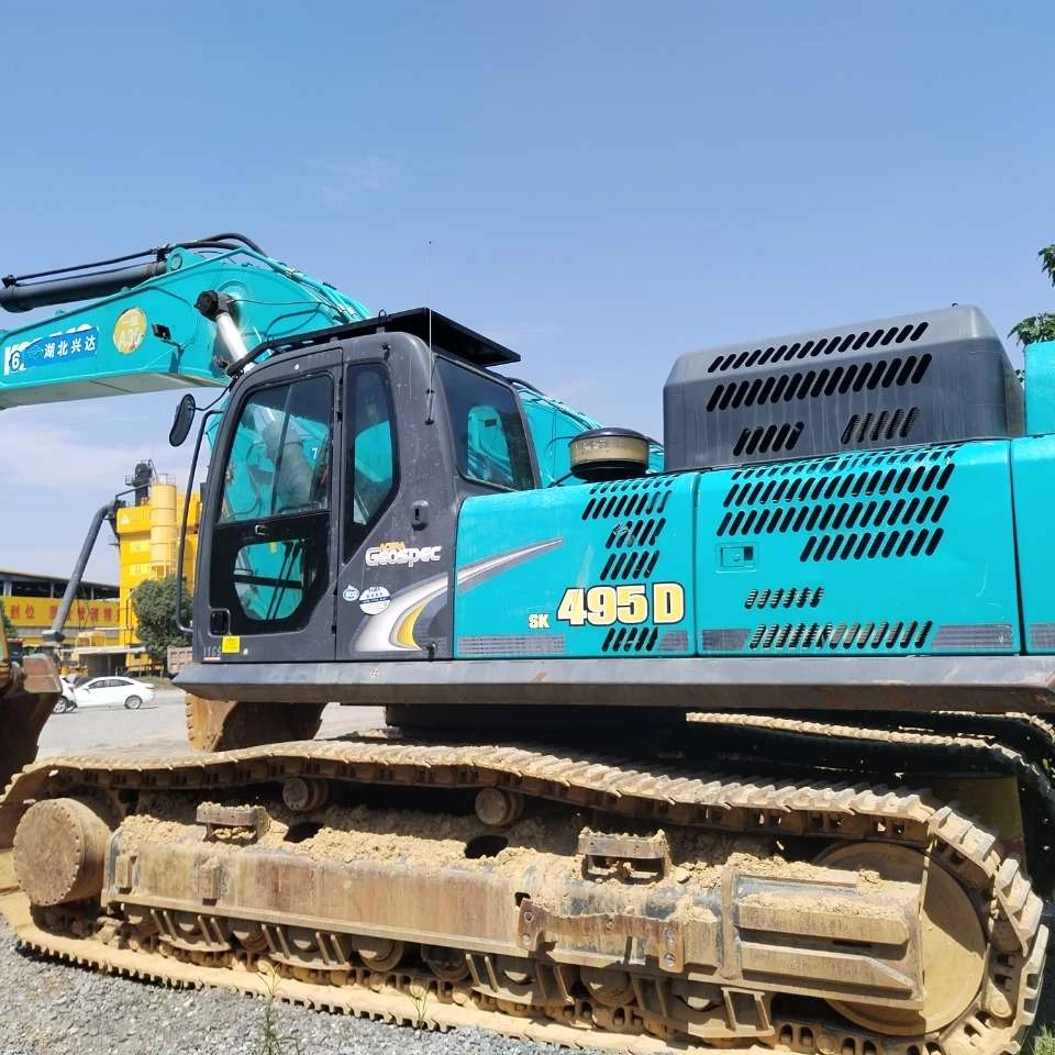 Used Kobelco Sk495-8 Excavator Machine 49 Tonne Secondhand Japan Model Hino Engine Core Including Pump Motor Gearbox Bearing